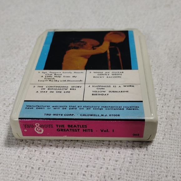 The Beatles Other - Vintage The Beatles Greatest Hits Vol. 1 8-Track Tape